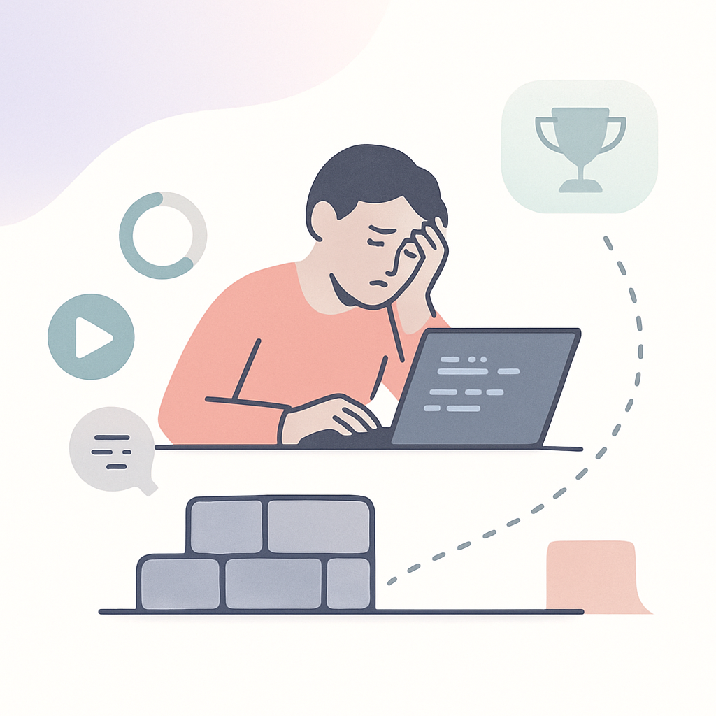 オンライン学習の最大の壁は「挫折」